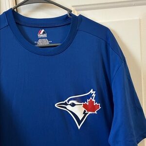 MLB (Toronto Blue Jays)- *NEW w/out Tags* Blue Majestic BlueJays Logo Tee